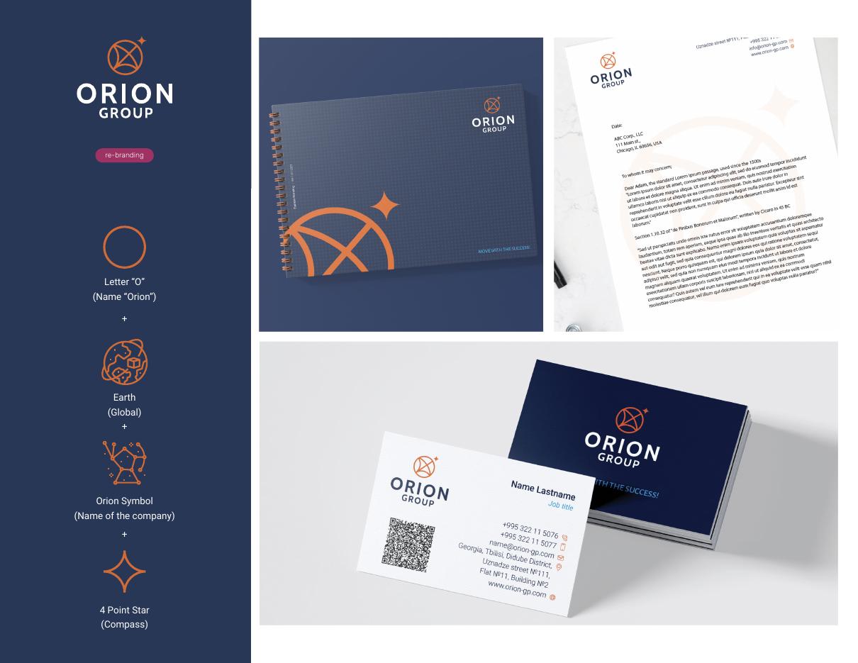 Orion Group — Rebrand and corporate identity